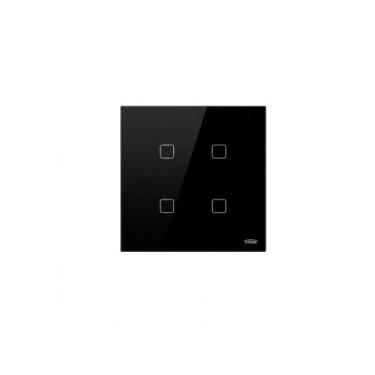Imagem de Interruptor Inteligente Touch Wi-Fi 4 Teclas Preto 4x4 FAME