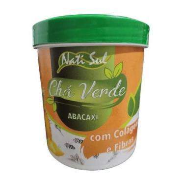 Imagem de Chá Verde Solúvel - Abacaxi - 250g - Com Colágeno - Natisul