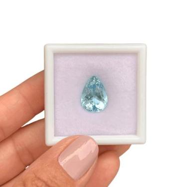 Imagem de Água Marinha Azul Gota 7,14ct - SP GEMAS
