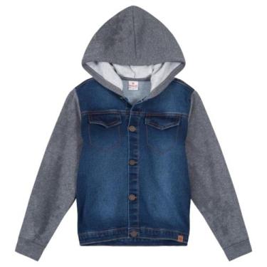 Imagem de Jaqueta jeans super comfort e moletom brandili, Jeans, 10