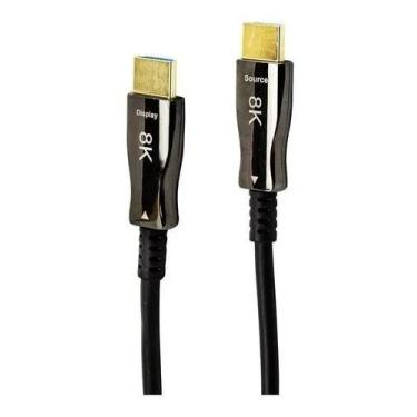 Imagem de Cabo Hdmi 20 Metros Fibra 2.1 8k Optica Ultra Hd Pnt