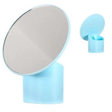 Imagem de Espelho Para Maquiagem Redondo Cor Azul - MINISO