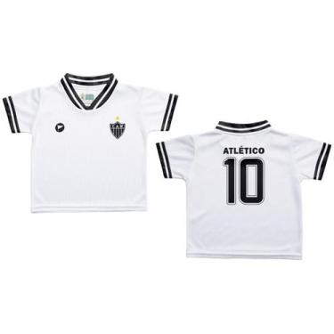 Imagem de Camiseta Infantil Atlético MG Branca - Torcida Baby, Tam 1, Branco, Pr