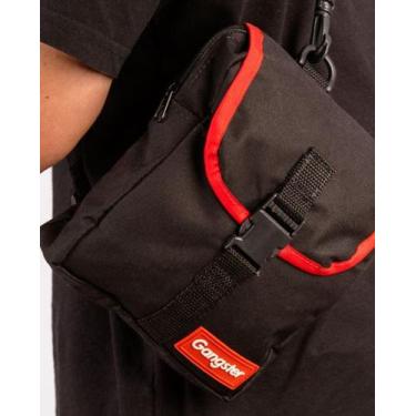 Imagem de Bolsa Shoulder Bag Masculina Gangster Preta Básica