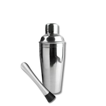 Imagem de kit coqueteleira e socador de caipirinha - sem marca