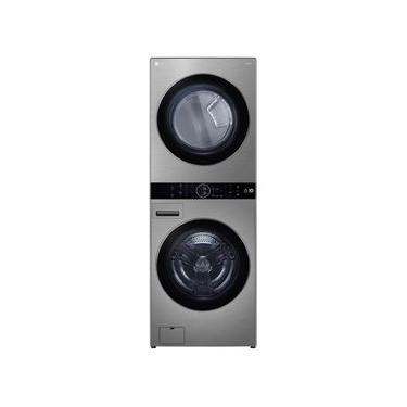 Imagem de Lavadora e Secadora Elétrica Smart LG WashTower 17kg Aço Escovado com Inteligência Artificial AIDD WK17VS6A
