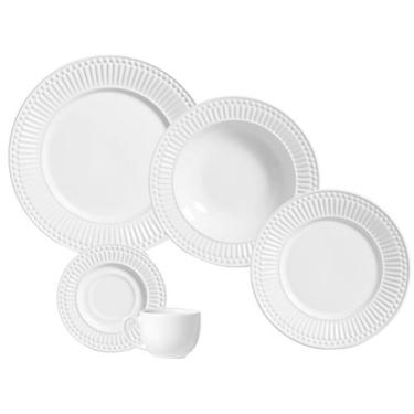 Imagem de Aparelho de Jantar/Chá Porto Brasil Roma  20 Peças, Cerâmica, Branco