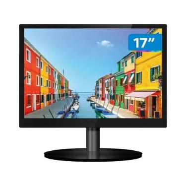 Imagem de Monitor PCTop LED 17'' 60Hz 5ms HDMI VGA Preto - MLP170HDMI