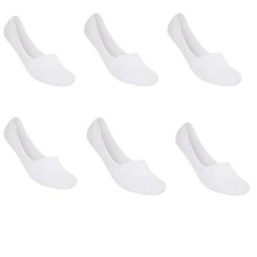 Imagem de Kit 6 Pares Meia Sapatilha Invisível Masculina Selene 8760, 39-42, Bra