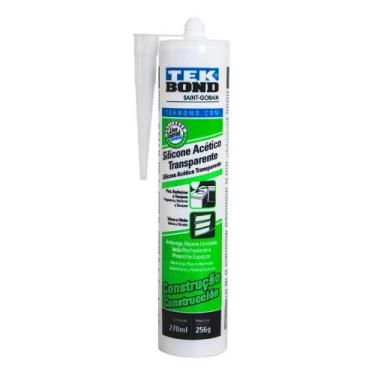 Imagem de Kit 12 Silicone acético transparente tubo 256g/270ml TekBond