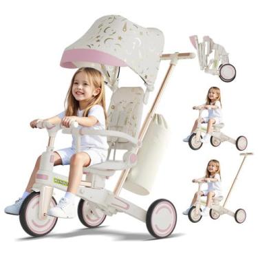 Imagem de Triciclo WinHope 9 em 1 Conversível Dobrável Rosa