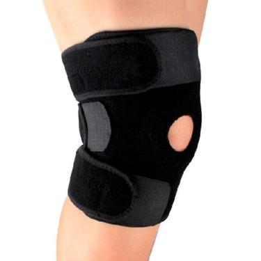 Imagem de Joelheira musculacao ortopedica ajustavel ergonomica neoprene caminhada de tensor joelho