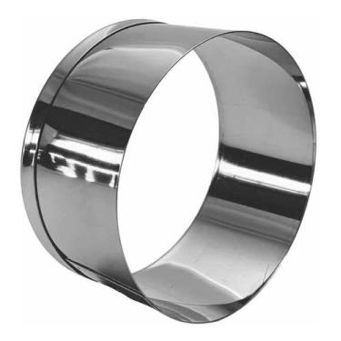 Imagem de Aro Cortador Redondo 10x4 Cm - Massas, Bolo, Torta, Biscoito