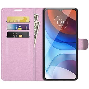 Imagem de Capa Capinha Carteira Compatível Moto G31 com tela de 6.4" polegadas Case Couro Flip - QUALIDADE TOP (Rosa)