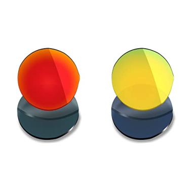 Imagem de 2 pares de lentes polarizadas de substituição da Mryok para óculos de sol Oakley Madman – Opções