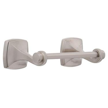 Imagem de Suporte de papel higiênico duplo articulado Delta Amaya em níquel acetinado - AMA50-SN