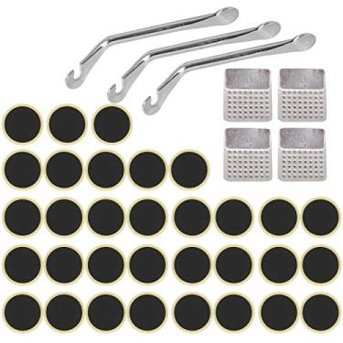 Imagem de Kit de alavanca de pneu Kit de reparo do tubo interno de bicicleta, Kit de reparo do tubo interno, caixa de ferramentas portátil Tamanho compacto para pneus de bicicleta Bicicleta comum