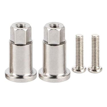 Imagem de Eixo da roda dianteira do carro RC, eixo da roda dianteira 0,6 x 0,4 polegadas de alta dureza para WPL D12 Micro caminhão carro de controle remoto para controle remoto