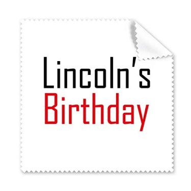 Imagem de Celebre Lincoln Aniversário Blessing Festival pano de limpeza para limpar a tela do telefone 5 peças