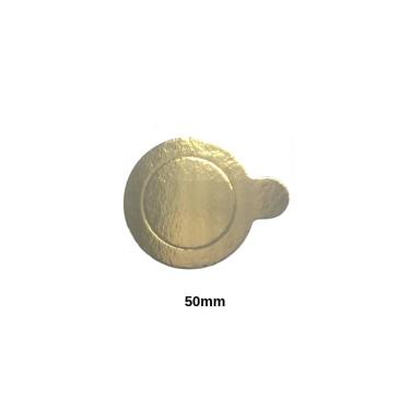 Imagem de Base Redonda Laminada para Doces 55mm Dourado c/ 20un