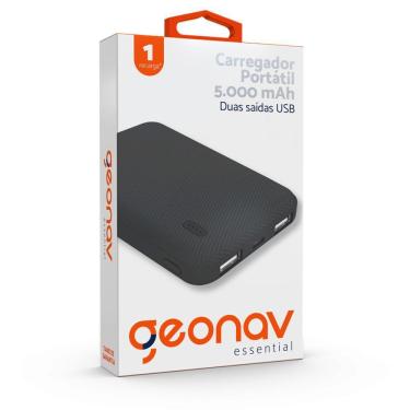 Imagem de Carregador Portátil 5000Mah Essencial Preto Es5Kbk Geonav