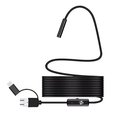 Imagem de FAKEME Câmera de Boroscópio Auto Focus HD Snake Camera para Windows PC / - Preto, 2 m