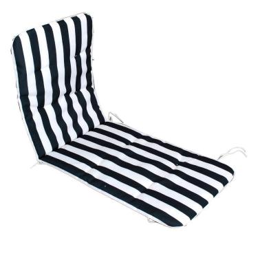 Imagem de Almofada para Espreguiçadeira 3x58x170cm Azul e Branco
