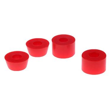 Imagem de Milageto Copas de Skate E Conjunto de Bonés, Peças de Cruzador de Longboard, Tampas de Skate de Desempenho, Vermelho 95A