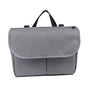 Imagem de Newmind Bolsas laterais para cadeira de rodas na lateral, bolsas de armazenamento à prova d'água para casa/externo/carrinho de bebê - cinza