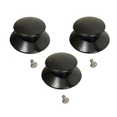 Imagem de Kit 3 Pegador Puxador Panela Tampa Vidro e Ferro e Parafuso