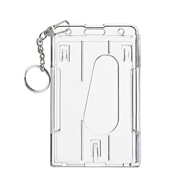 Imagem de Bluemoona 10 conjuntos – Porta-cartões de identificação com cordão retrátil e clipe para chaveiro a gás petróleo artesanato vertical