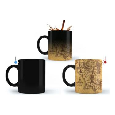 Imagem de Caneca Mágica Senhor Dos Anéis Mapa Da Terra Média Oferta!! - Ng Decor