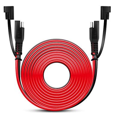 Imagem de Nilight Cabo de extensão CC 50037R 12FT 16AWG 2 pinos chicote com conector SAE de conexão rápida 12V-24V com tampa contra poeira