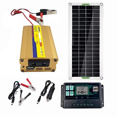 Imagem de Tingpai Painel solar poli de 30 W Painel solar flexível pa carro de acampamento em viagem ao ar livre Acessório de energia de emergência