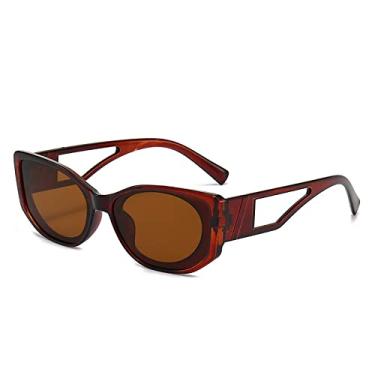 Imagem de Óculos de sol de armação pequena tendência de pernas ocas, óculos de sol femininos de moda ao ar livre, maré masculina anti-ultravioleta tendência, óculos de sol de tiro de rua, 3, tamanho único