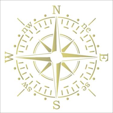 Imagem de Stencil de Acetato para Pintura OPA 30,5 x 30,5 cm - 2104 Rosa dos Ventos