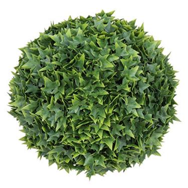 Imagem de Vickerman Mini bola artificial de 25,4 cm resistente a UV – bola sintética para uso interno e externo – verde para decoração de casa ou escritório – sem manutenção