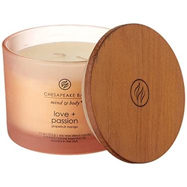 Imagem de Chesapeake Bay Candle PT40255 Vela perfumada, amor + paixão (manga toranja), mesa de café, laranja, decoração de casa