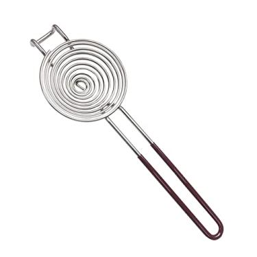 Imagem de yuntop 1 pacote com ferramenta separadora de gema de aço inoxidável, separador de clara de ovo de cabo longo, separador de ovos para assar bolo, utensílio de cozinha (grande)