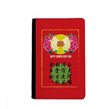 Imagem de Carteira com porta-cartão de primavera ano novo Happy Passport Notecase Burse, Multicolor