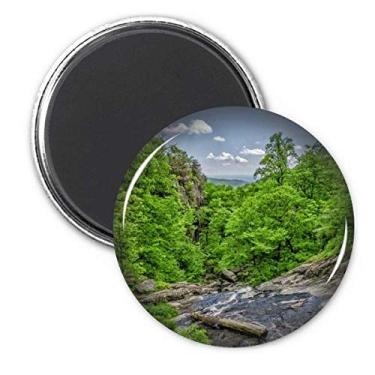 Imagem de Stream Green Forestry Science Nature Cenário Ímã Geladeira Adesivo Decoração Emblema Presente