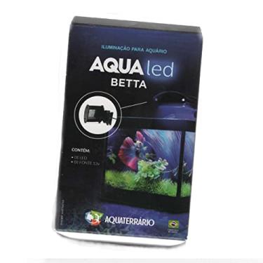 Imagem de Luminária LED para Aquário de até 20cm Aquaterrário Branca e Azul 2W 160 Lumens