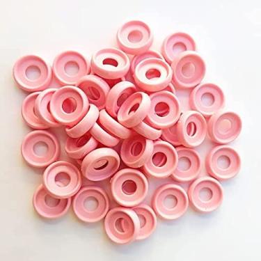 Imagem de Kit 12 Discos P 18mm de Caderno Infinito Sistema Inteligente Amor Infinito Cadernos - Círculo (Rosa Claro)