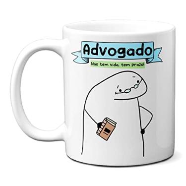Imagem de Caneca Advogado Profissional Não Tem Vida, Tem Prazo (Branca)