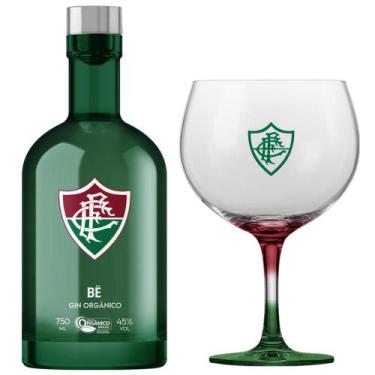 Imagem de Kit Gin Bë Fluminense Garrafa Verde 750 Ml Com Taça - Gin Bë Orgânico