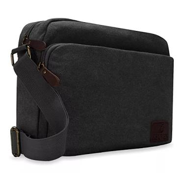 Imagem de Bolsa de Lona Unissex Keuven de Ombro (Preto)
