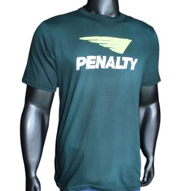 Imagem de Camiseta Penalty Malha Raiz Retrô Verde Manga Curta