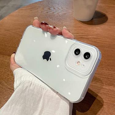 Imagem de Capas transparentes macias de proteção de câmera para iPhone 13 Pro Max 12 11 XS Max XR X 7 8 Plus 13Pro 14 Capa transparente T4 para iPhone XS