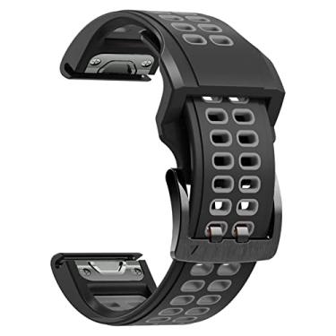 Imagem de WIKUNA Pulseiras de relógio inteligente de 22 mm para Garmin Fenix7 Instinct Fenix 5 5Plus 6 6Pro 935 945 Pulseira de liberação rápida Pulseira esportiva Correa (Cor: Fivela dupla B, Tamanho: 22mm Coros VERTIX)