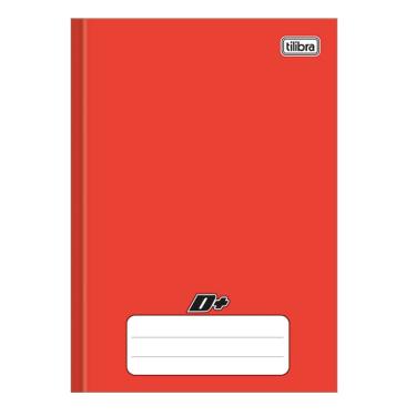 Imagem de Caderno brochura capa dura 1/4 - 48 folhas - D mais - Vermelho - Tilibra